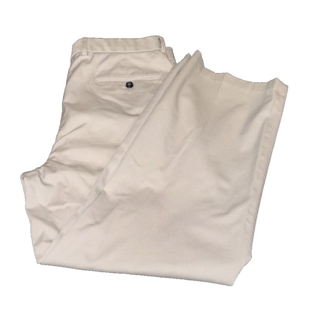 30x34 Paul Frederick Tailored Fit Mens Pale Blue Pleated Pants Cotton Blend